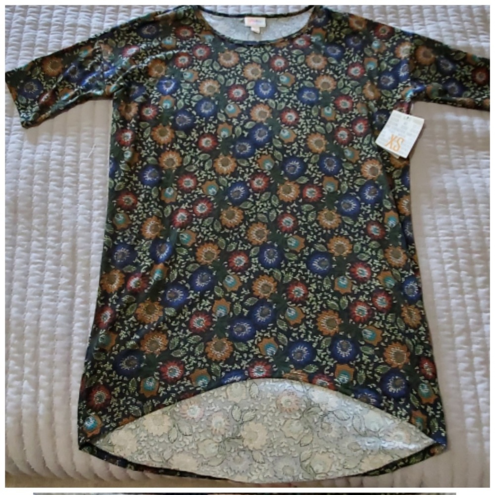 Lularoe Irma size XS Floral NWT